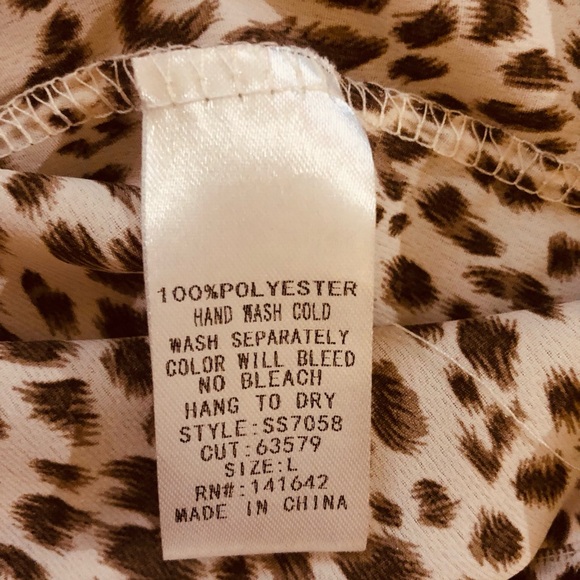 She and sky leopard blouse - Picture 4 of 5